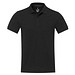 Emerald Polo Unisex aus recyceltem Material, schwarz, S