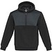 Evans Sherpa Fleecepullover Half-Zip Unisex, schwarz, L