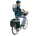Fahrrad-Packtaschenset BIKE 3-teilig, grau, schwarz