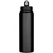 Fitz 800 ml RCS-zertifizierte, einwandige Trinkflasche aus recyceltem Edelstahl, schwarz