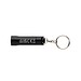 Flash Schlüsselanhänger-Taschenlampe aus RCS rec. Aluminium, schwarz