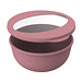Food-Bowl ToGo, 1,0 l, raffiniertes rot/transparent