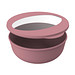 Food-Bowl ToGo, 2,2 l, raffiniertes rot/transparent