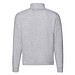 FRUIT OF THE LOOM® Unisex Sweatshirt Zip-Neck, grau, XXL