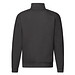FRUIT OF THE LOOM® Unisex Sweatshirt Zip-Neck, schwarz, L