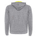 Fuji Kaputzensweatjacke Unisex, heather grau / Fluor Yellow, M