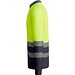 Sicherheits-Langarm-Poloshirt, L, Grau/Neon-Gelb