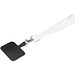 Gaby Mini Lanyard aus RPET mit Telefonhalterung und Sublimationsdruck, schwarz