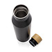 Gaia Vakuumflasche aus RCS recyceltem Stainless-Steel, schwarz