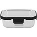 Glasbox LOKA, 640 ml, schwarz/transparent