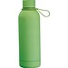 Gummierte Trinkflasche mit Schlaufe, 700ml, apfelgrün