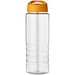 H2O Active® Treble 750 ml Sportflasche mit Ausgussdeckel, transparent/orange