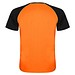 Indianapolis T-Shirt Unisex aus recyceltem Material, Fluor Orange / schwarz, M