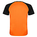 Indianapolis T-Shirt Unisex aus recyceltem Material, Fluor Orange / schwarz, S