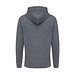 Iqoniq Abisko Zip-Kapuzenpullover aus recycelter Baumwolle, ungefärbtes Anthrazit