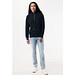 IQONIQ Elgon Quarter-Zip-Sweater aus rec. Baumwolle, schwarz, S