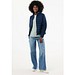 IQONIQ Maiko Damen Steppjacke aus recyceltem Polyester, navy blau, XXS