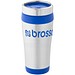 Isolierbecher Trend, 400 ml, silber/blau