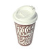 Kaffeebecher Premium Deluxe, 350 ml, weiß/schwarz
