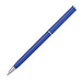 Drehkugelschreiber in schlanker Form aus Kunststoff, blaue Mine, blau