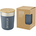 Lagan 300 ml Kupfer-Vakuum Isolierbecher mit Bambusdeckel, eisblau
