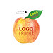 LogoFrucht Apfel rot - Strawberry + Apfelblatt