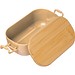 Lunchbox mit Bambusdeckel und Bügelverschluss, beige