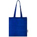Madras 140 g/m² Baumwoll Tragetasche aus GRS recycelter Baumwolle, 7L, royalblau