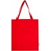 Madras 140 g/m² Baumwoll Tragetasche mit Seitenfalten aus GRS recycelter Baumwolle, rot