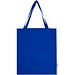 Madras 140 g/m² Baumwoll Tragetasche mit Seitenfalten aus GRS recycelter Baumwolle, royalblau