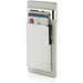 Magnetischer RFID-Kartenhalter aus Aluminium für Smartphones, silber