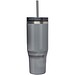 Melbourne 1200 ml RCS-zertifizierter Isolierbecher mit Strohhalm, grau