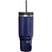 Melbourne 1200 ml RCS-zertifizierter Isolierbecher mit Strohhalm, navy