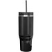 Melbourne 1200 ml RCS-zertifizierter Isolierbecher mit Strohhalm, schwarz