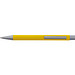 LANCE® Softtouch Metallkugelschreiber Abu-Dhabi, Beschläge silber matt, blaue Mine, gelb