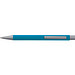 LANCE® Softtouch Metallkugelschreiber Abu-Dhabi, Beschläge silber matt, blaue Mine, hellblau