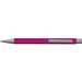 LANCE® Softtouch Metallkugelschreiber Abu-Dhabi, Beschläge silber matt, blaue Mine, pink