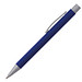 LANCE® Softtouch Metallkugelschreiber Abu-Dhabi, Beschläge silber matt, blaue Mine, blau