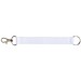 Mini Sublimation Schlüsselband mit Ring, weiss, 25mm
