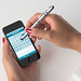 Multi-Touch-Pen 4 in1, blaue Mine, silber Multi-Touch-Pen 4 in1, blaue Mine, silber