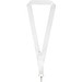 Neve Sublimation Lanyard für mit Loop, weiss, 25mm