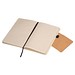 Notizbuch mit einem Einband aus recyceltem Milchkarton und Magnetverschluss, beige