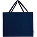 Odessa 220 g/m² Baumwoll Tragetasche aus GRS recycelter Baumwolle, groß, navy