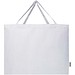 Odessa 220 g/m² Baumwoll Tragetasche aus GRS recycelter Baumwolle, groß, weiss