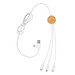 Ontario 6-in-1 Kabel aus RCS recyceltem Kunststoff, weiß
