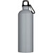 Oregon 750 ml matte RCS-zertifizierte, einwandige Trinkflasche aus recyceltem Edelstahl mit Karabinerhaken, grau