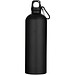 Oregon 750 ml matte RCS-zertifizierte, einwandige Trinkflasche aus recyceltem Edelstahl mit Karabinerhaken, schwarz