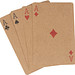 Pokerkarten, beige