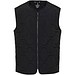 Quarz GRS-recycelte Thermoweste Unisex, schwarz, L
