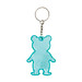 Reflektierender Schlüsselanhänger TEDDY,türkis